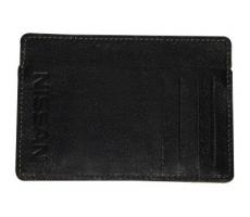 Кожаный футляр для кредитных карт Nissan Leather Credit Card Holder, Black